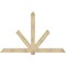 Ekena Millwork Kennewick Rough Sawn Timber Gable Bracket, Douglas Fir, 96"W x 60"H x 4"D x 6"F, 15/12 Pitch GBW096X60X0406KEN00RDF - alternate 1